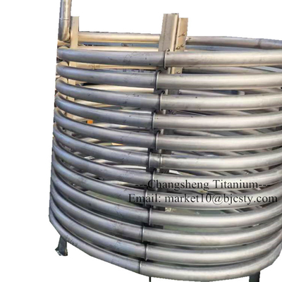 High Pressure Heat Exchange Coil Gr2 Titanium Tubing Coils Oil Boiler