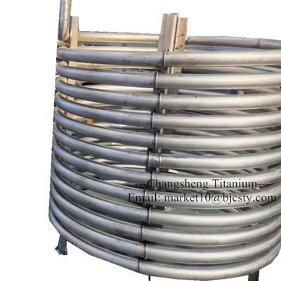 Pure Titanium Chemical Composition Customized Acid Washing/Pickling Surface Titanium Coil Tubing