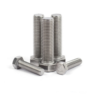 ASTM B348 Titanium Full Thread Hexagon Head Bolts GR1 / GR2 For Industrial Equipment
