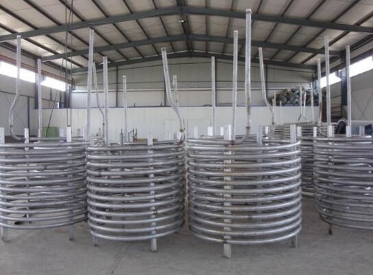 High Pressure Heat Exchange Coil Gr2 Titanium Tubing Coils Oil Boiler