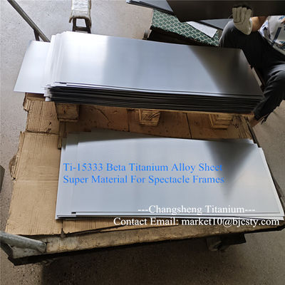 Ti15333 Titanium Plates The Ultimate Material for Luxury Glasses Frames