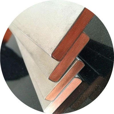 Explosion Bonded Titanium Copper Plate Titanium Clad Copper Square Rod